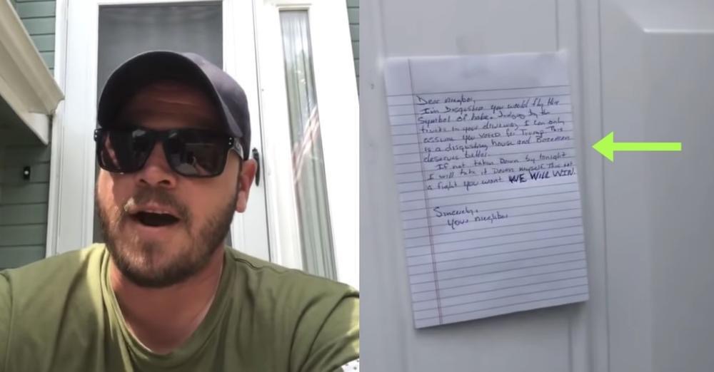 Veteran Refuses To Remove ‘Symbol Of Hate’ From His Property After Neighbor Complained.