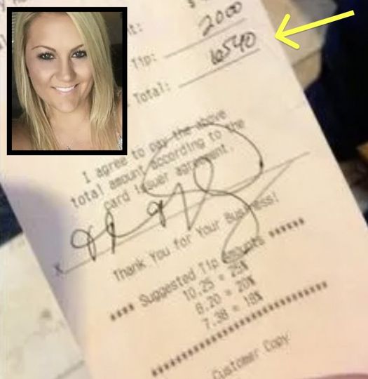 Soon after eating at a local restaurant, this mother decided to check her receipt. When she noticed what was written on it, she called the police.