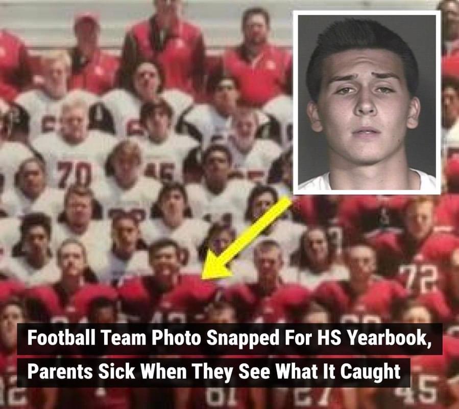 This HS football team posed for a photo that ended up in the school yearbook. After 3,400 books went out to all students, parents started to notice what was hidden in plain sight in the photo, and they were absolutely sick about it. Take a closer look and see for yourself. How do you feel about this?