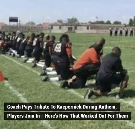 This high school football coach wanted to pay tribute to Colin Kaepernick and kneel during the National Anthem. Soon after, his players followed his lead. Here’s how their actions ended up working out for them.