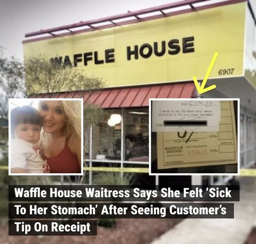 A server at a Tennessee Waffle House had picked up an extra shift to try to get a little extra money. As if having to work on her day off wasn’t already stressful, she waited on a group of men that knew why she was there, and the tip they left her made her “sick” when she saw it.