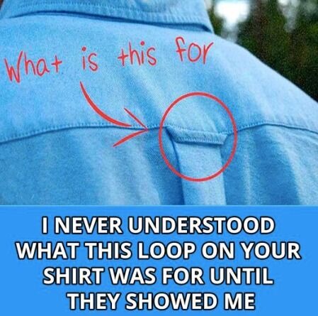 Why Button-Down Shirts Have Loops On the Back.