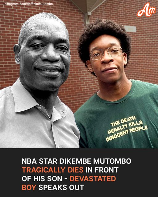 Condolences to Dikembe Mutombo’s son who just lost his hero father. 😰 HIS WORDS that make cry.