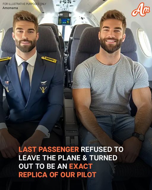 I’m a flight attendant, and one of the strangest things happened on a flight I worked. After landing, everyone deboarded except for one guy who refused to leave. When I approached him, I froze—he looked exactly like our pilot, Edward. I’d never heard of Edward having a twin or even a close relative. The man refused to leave, saying he wouldn’t go until he saw Edward. I tried to explain it wasn’t the time for a reunion, but then Edward appeared, equally confused. I told them I’d give them space, but I could still overhear their conversation.