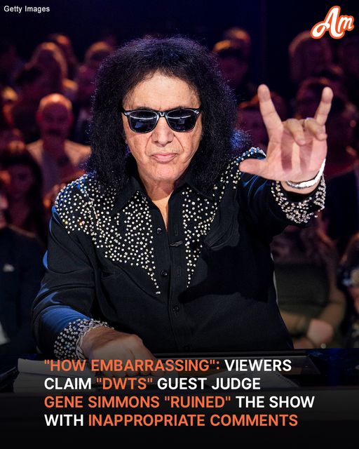 “Terrible choice, DWTS. He should not be allowed to judge again!”😡 a viewer reacted to guest judge Gene Simmons in the Hair Metal Night episode.