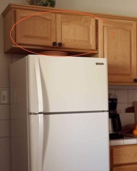 If you have these cupboards above your fridge, you had better know what they’re used for… I had absolutely no idea 😮