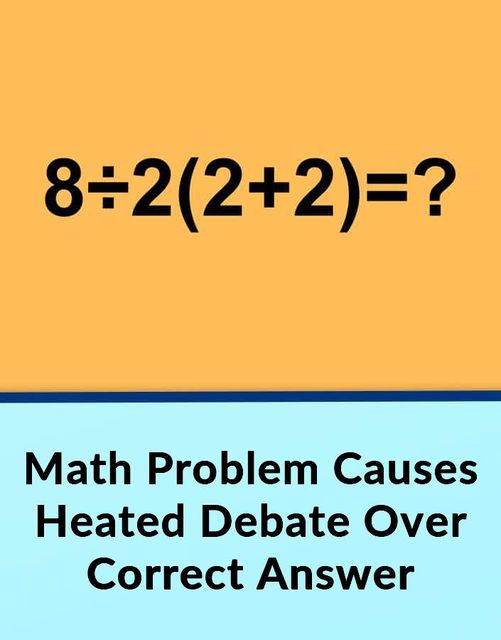 Math Problem Causes Huge Controversy As People Disagree How To Solve It 😮😮