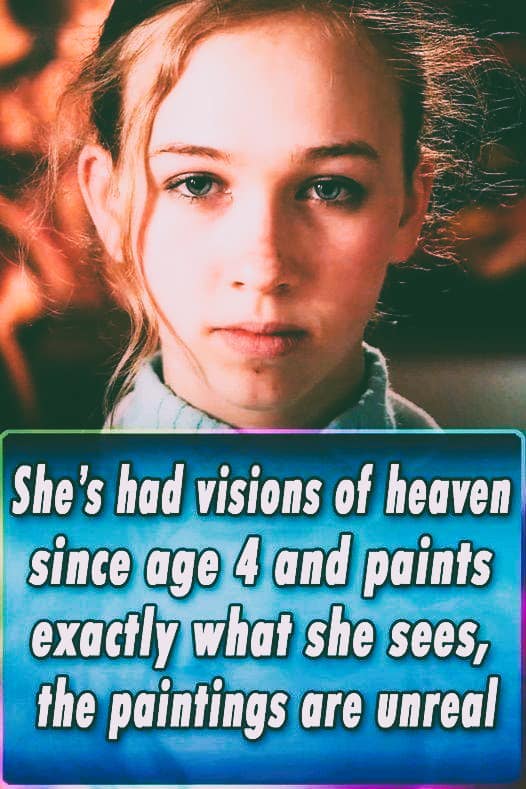 She’s had visions of heaven since age 4 and paints exactly what she sees, the paintings are unreal check them in the top comment👇