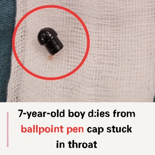 7-year-old boy d:ies from ballpoint pen cap stuck in throat 😭😭 Details 👇👇