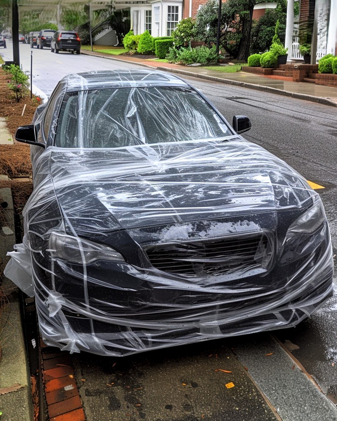 I WOKE UP TO FIND MY CAR WRAPPED IN TAPE AFTER I ASKED MY NEIGHBORS TO STOP PARKING IN FRONT OF MY HOUSE – I DID NOT LET IT SLIDE For weeks, my neighbor would take my parking spot and leave his car right in front of my house. I asked him several times to move his car and not take my spot, explaining that I HAVE CHRONIC LEG PAIN AND NEED A CANE TO GET AROUND. He would just brush me off, and the situation kept happening. The last time I knocked on his door, I was a bit harsh. I made him move his car so I could park next to my door. I thought that would be the end of it, but today, I woke up to my car being WRAPPED IN TAPE. ARE YOU KIDDING ME? NOT ONLY DO YOU HAVE THE AUDACITY TO TAKE THE PARKING SPOT OF A DISABLED PERSON, BUT YOU ALSO TAKE REVENGE ON ME AFTER I MAKE YOU MOVE?! I SPENT THE ENTIRE MORNING CUTTING THROUGH THE LAYERS OF TAPE. While scraping the tape glue off my windows, I had plenty of time to come up with my revenge plan. And oh, it was going to be glorious. How I got back at the neighbor who covered my car in tape is in the comments below