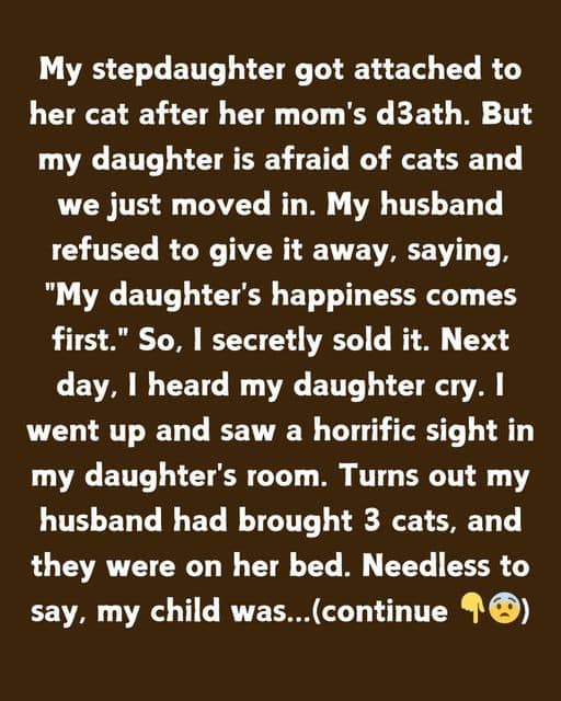 I Secretly Got Rid of My Stepdaughter’s Cat to Protect My Daughter