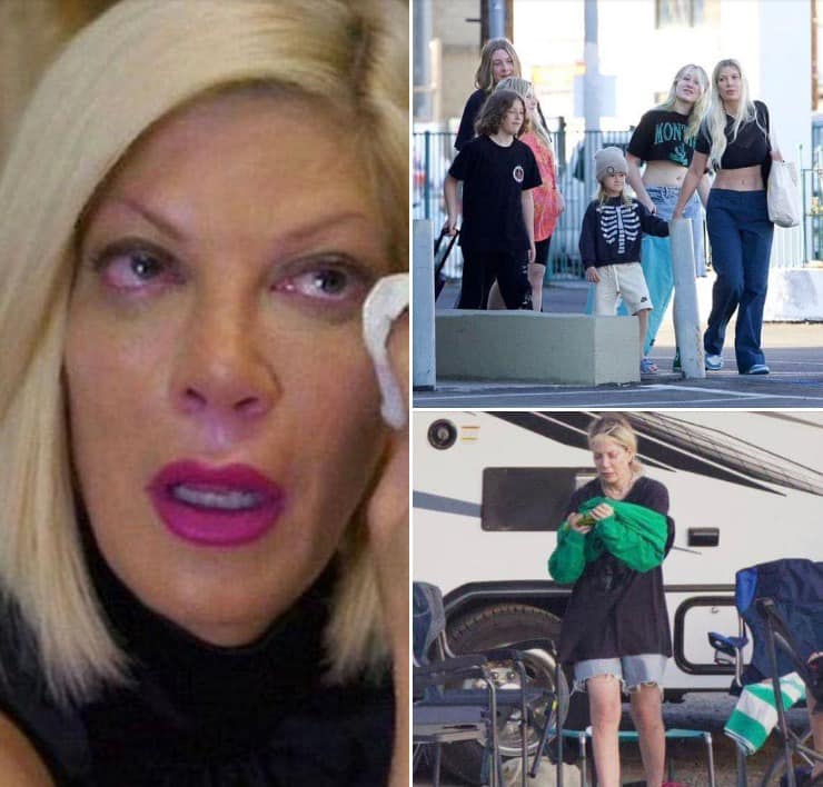 Tori Spelling was born in the lap of luxury to a millionaire father, legendary producer Aaron Spelling. Growing up, she lived a glamorous life. But things are different now… She became homeless earlier this year, which forced the mother of five to live in an RV with her children. They finally moved into a new rental home but again, things took an ugly turn, and they were stranded yet again… now the actress is speaking out about the situation… check the comments👇