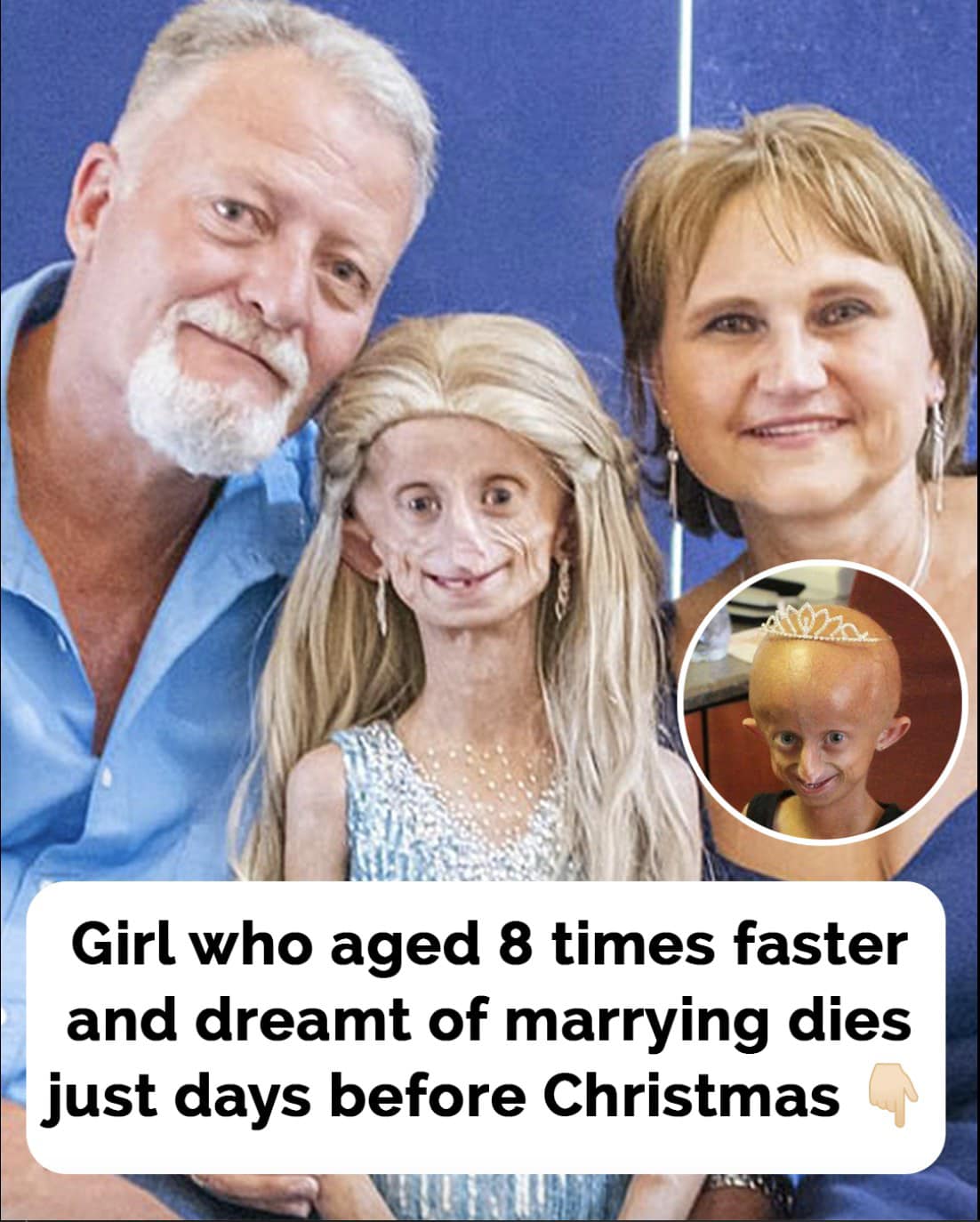 Teen who aged 8 times faster and dreamt of marrying passes away before Christmas: Her final message will make you cry 💔…Details in the first comment👇👇