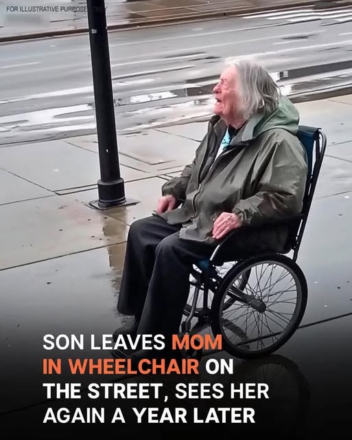 John feigned empathy for Wendy. As he placed her in the wheelchair, he asked her how she arranged for the money. “”I didn’t want to trouble you, son, so I made the decision myself. I sold the house.”” John stopped in his tracks, stunned. “”Are you kidding, mom? You sold the house? And for what, a failed surgery? YOU’RE SO SELFISH! You didn’t even think of me! It’s my house too, right? I was waiting on that house after—”” John stopped himself, but Wendy realized what he meant. She was hurt that all John cared about was his inheritance, and he didn’t care about her. “”You know what? I have an urgent call for work, I can’t deal with this right now. Gotta go,”” he said, answering the other call and taking off. Wendy quietly sobbed on the street near the parking lot, feeling alone and hurt. A year had passed, and John hadn’t spoken with his mother. One morning, he heard a car pull up near his driveway. He wasn’t expecting visitors. Suddenly, he saw that it was his mother, Wendy. “”Mom, oh my God, it’s you! But HOW?!”” The full story is in the comment