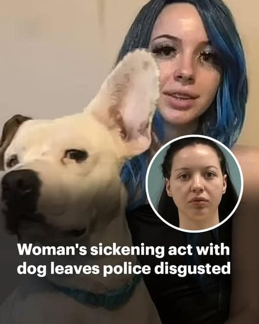 Woman’s sickening act with her dog leaves police in small town disgusted…Details in the first comment👇⬇️