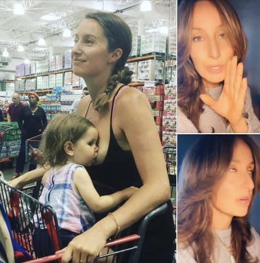 She posted a picture of herself breastfeeding in a Costco. Not everyone was happy with her decision to breastfeed in public, but now she finally responds in the most shocking way! 😮 Check the comments… 👇