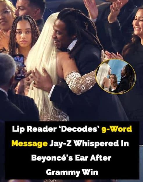 They’ve ‘revealed’ the 9-word message Jay-Z whispered to Beyoncè after her Grammy win 😳😳 See comments 👇