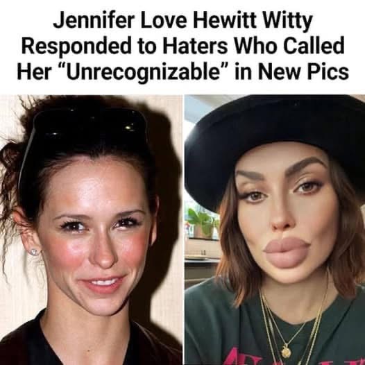 Jennifer Love Hewitt received a barrage of comments on her social media, with many accusing her of undergoing plastic surgery following the release of new footage.   Yet, the 44-year-old actress responded in an unexpected manner to these online trolls, leaving us even more surprised. Check comments👇