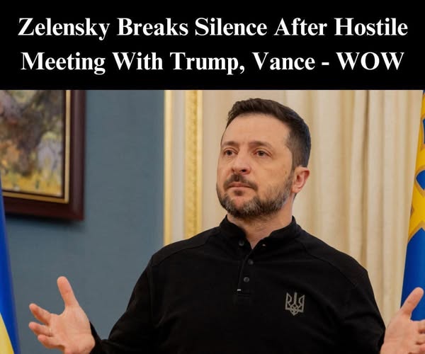 Zelensky Breaks Silence After Riff With Trump, Vance