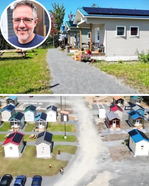 Marcel Lebrun Builds 99 Tiny Homes in Fredericton to Combat Homelessness and Provide Jobs…Details in the first comment👇