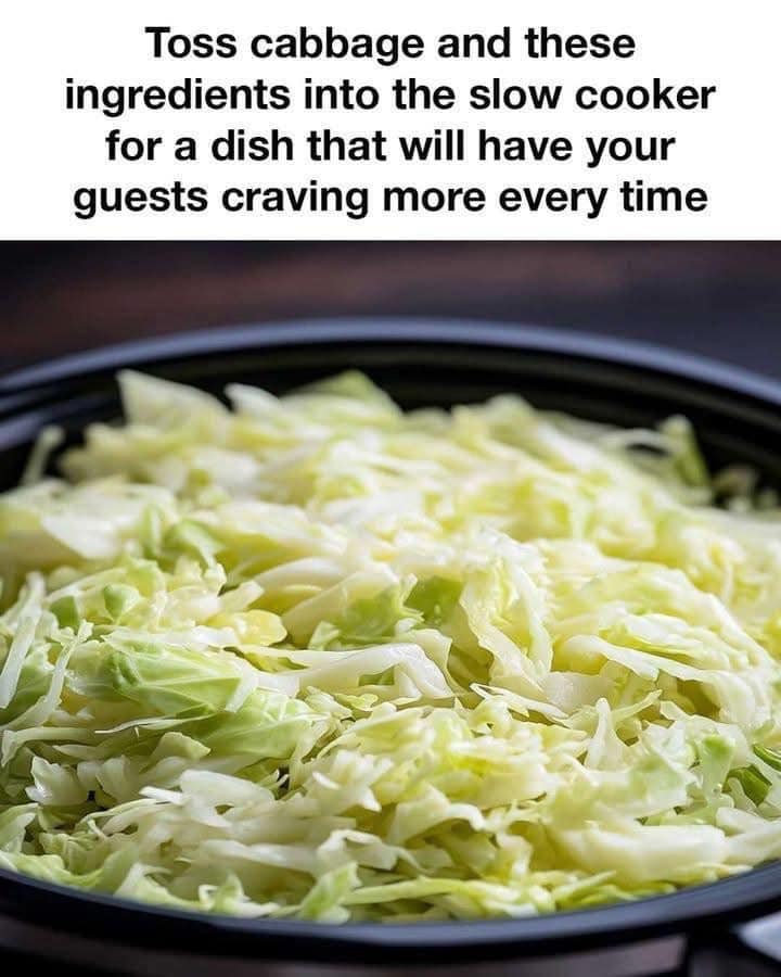 Toss cabbage and these ingredients into the slow cooker for a dish that will have your guests craving more every time. Full recipe 👇 💬